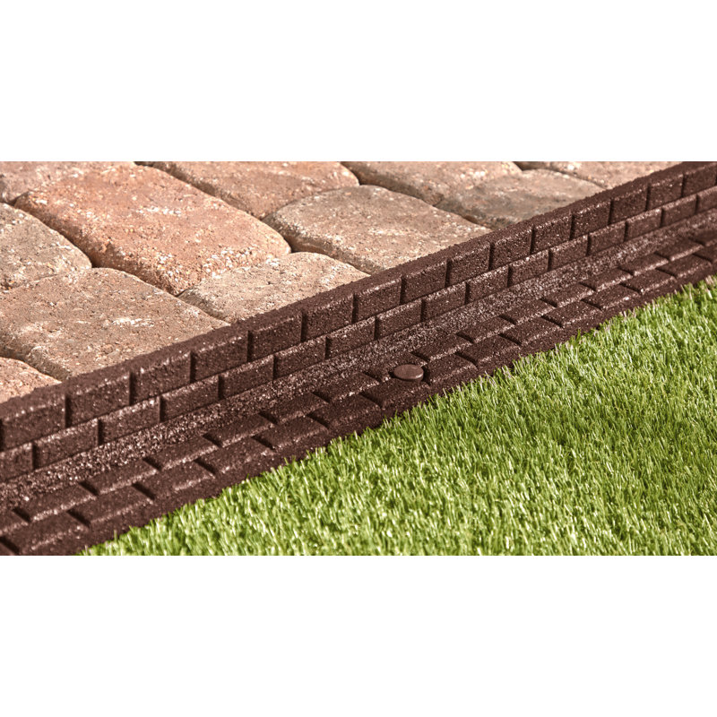 Rubberific 4 ft. Brickface Rubber Landscape Lawn Edging & Reviews Wayfair